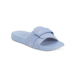 FITFLOP Sky Blue Iqushion Adjustable Water Resistant Knit Pool Slides